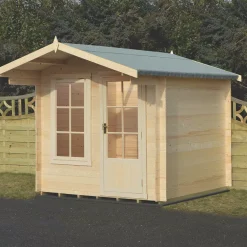 Shire Crinan 8&apos; X 8&apos; (Nominal) Apex Timber Log Cabin