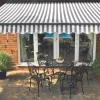 Greenhurst Kensington Easy-Fit Patio Awning Grey / White 3 X 2m -Forest Garden Shop 578HG P