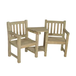 Forest Harvington Garden Love Seat Mixed Softwood 1.67 X 0.72 X 0.9m -Forest Garden Shop 5943X A3