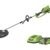 Greenworks GWGD40BCK2 GWGD40BCK2 40V 1 X 2.0Ah Li-Ion Brushless Cordless Line Trimmer -Forest Garden Shop 611KT P 1