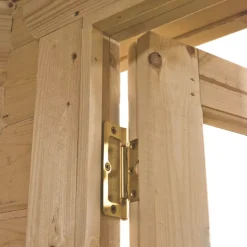 Shire Lydford 2 12&apos; X 16&apos; 6" (Nominal) Apex Timber Log Cabin -Forest Garden Shop 62514 A3