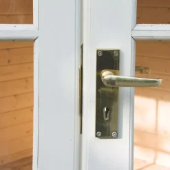 Shire Lydford 2 12&apos; X 16&apos; 6" (Nominal) Apex Timber Log Cabin -Forest Garden Shop 62514 A4