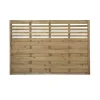 Forest Kyoto Slatted Top Fence Panels Natural Timber 6 X 4&apos; Pack Of 3 -Forest Garden Shop 6254K P