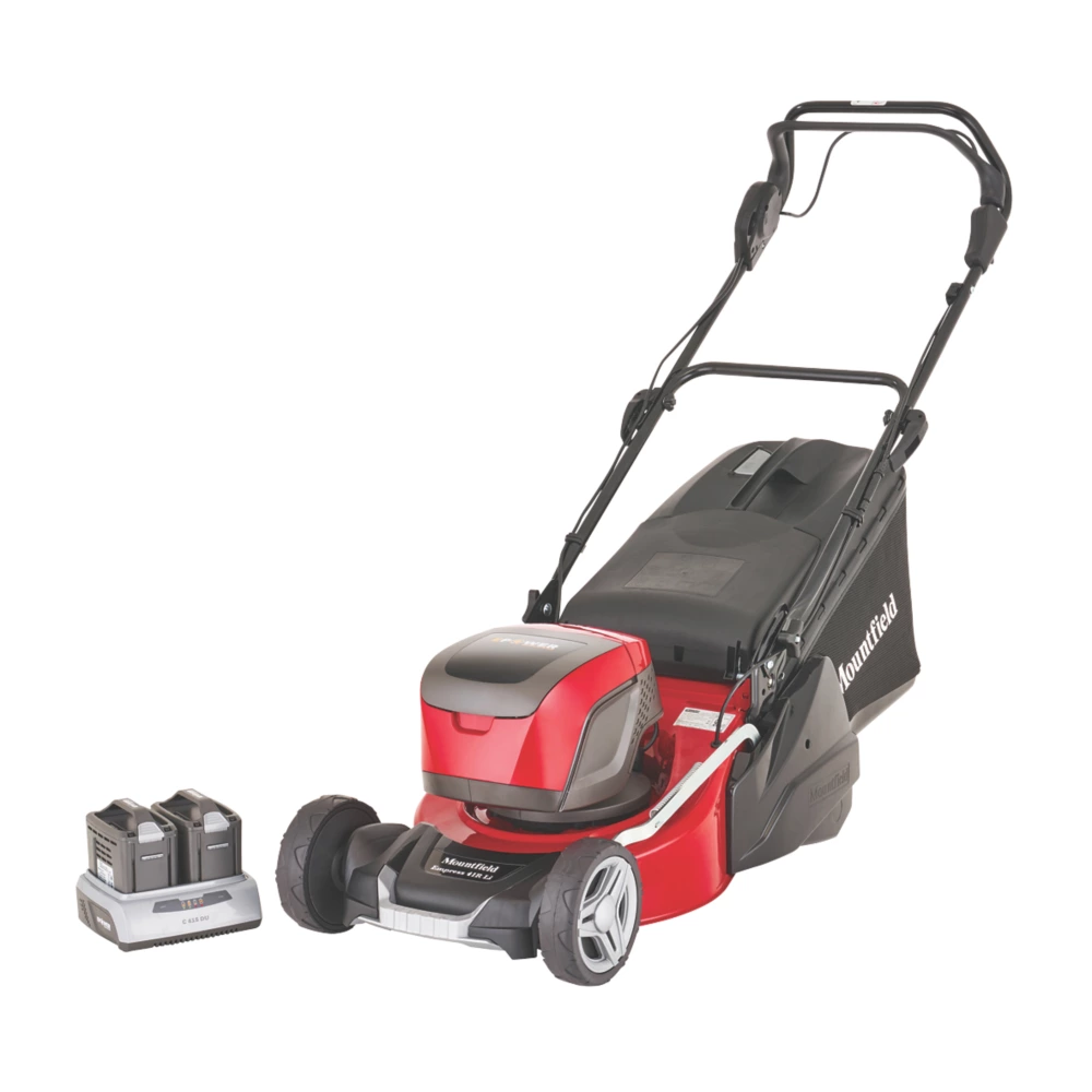 Mountfield Empress 41 Roller Li Kit 48V 2 X 4.0 Ah & 2.0Ah Li-Ion E-Power Brushless Cordless 41cm Self-Propelled Rotary Lawn Mower 3 Mountfield Empress 41 Roller Li Kit 48V 2 X 4.0 Ah & 2.0Ah Li-Ion E-Power Brushless Cordless 41cm Self-Propelled Rotary Lawn Mower