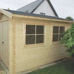 Shire Quantock 8' X 10' (Nominal) Apex Timber Log Cabin With Assembly