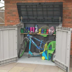 Forest 1200Ltr 5&apos; X 2&apos; 6" (Nominal) Plastic Patio Box Taupe Grey -Forest Garden Shop 639JG A2