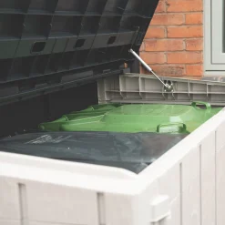 Forest 1200Ltr 5&apos; X 2&apos; 6" (Nominal) Plastic Patio Box Taupe Grey -Forest Garden Shop 639JG A3