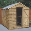 Forest 6&apos; X 8&apos; (Nominal) Apex Overlap Timber Shed With Assembly -Forest Garden Shop 645JR P