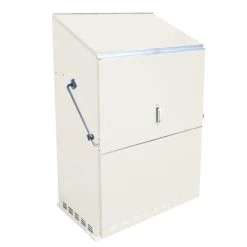 Trimetals 247 5&apos; X 2&apos; 6" (Nominal) Metal Gas Cylinder Storage With Base Buttermilk Cream