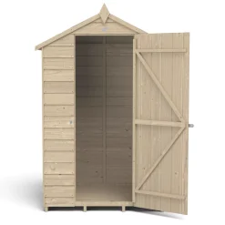 Forest 4' X 3' (Nominal) Apex Overlap Timber Shed With Base & Assembly -Forest Garden Shop 661JR A3