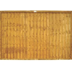 Forest Closeboard Fence Panels Golden Brown 6 X 4&apos; Pack Of 4