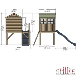 Shire Bunny 4&apos; X 6&apos; (Nominal) Shiplap T&G Timber Playhouse -Forest Garden Shop 6744X A3