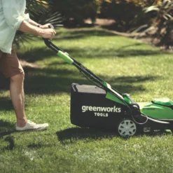 Greenworks 40V 2 X 2.0Ah Li-Ion Cordless 41cm Lawn Mower -Forest Garden Shop 682HT A6