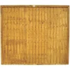Forest Closeboard Fence Panels Golden Brown 6 X 5&apos; Pack Of 3