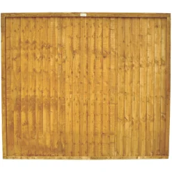 Forest Closeboard Fence Panels Golden Brown 6 X 5&apos; Pack Of 3