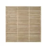 Forest Double-Slatted Fence Panels Natural Timber 6 X 6' Pack Of 3 2 Forest Double-Slatted Fence Panels Natural Timber 6 X 6' Pack Of 3 -Forest Garden Shop 707JG P
