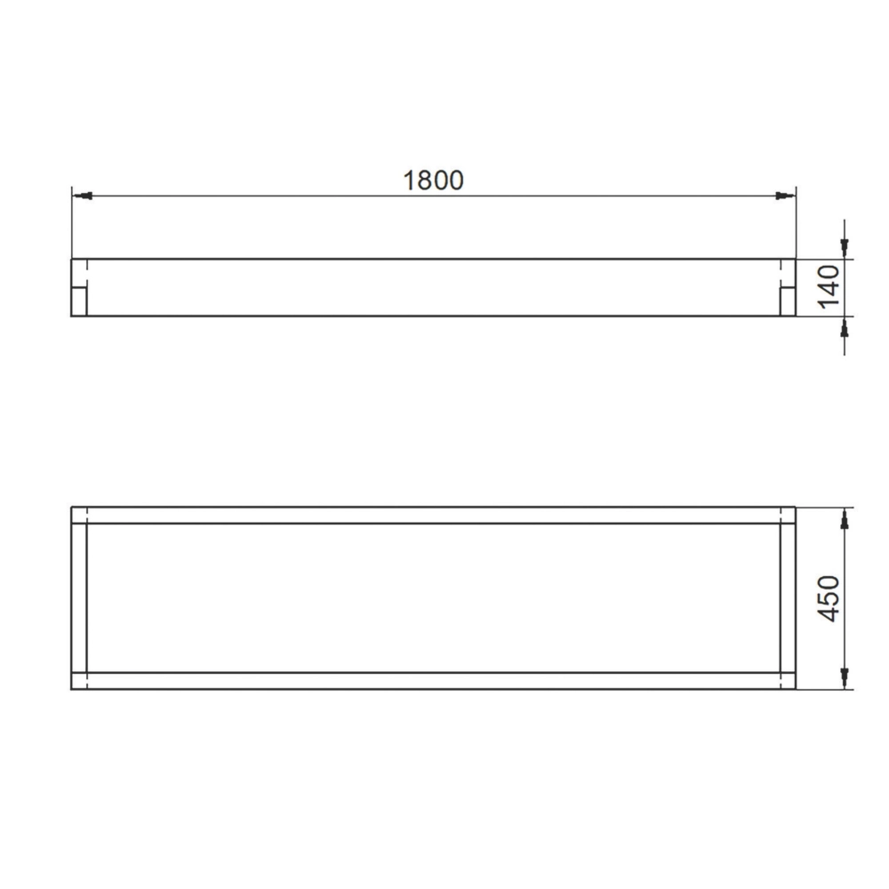 Forest Rectangular Raised Bed Natural Timber 1800 X 450 X 140mm 9 Forest Rectangular Raised Bed Natural Timber 1800 X 450 X 140mm - Image 7