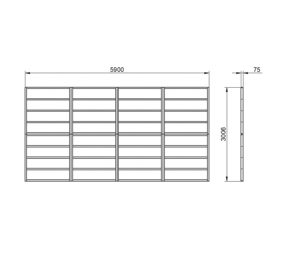 Forest 19' 6" X 10' Timber Shed Base 5 Forest 19' 6" X 10' Timber Shed Base - Image 3