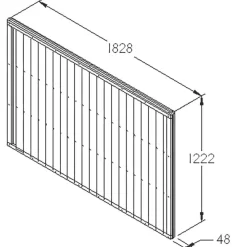 Forest Closeboard Fence Panels Golden Brown 6 X 4&apos; Pack Of 8 -Forest Garden Shop 7192X A3