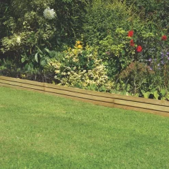Forest Slatted Border Edging Smooth-Planed 1.2m 5 Pack -Forest Garden Shop 723KT A1