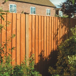 Rowlinson Vertical Board Feather Edge Fence Panels Honey Brown 1.8 X 0.9m Pack Of 3