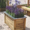 Forest Cambridge Rectangular Planter Wood 1000 X 500 X 500mm -Forest Garden Shop 7367K P