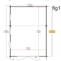 Shire Bradenham 44 13&apos; 6" X 18&apos; 6" (Nominal) Apex Timber Log Cabin -Forest Garden Shop 74782 A3