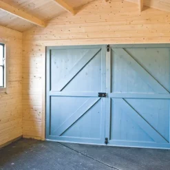 Shire Bradenham 44 13&apos; 6" X 18&apos; 6" (Nominal) Apex Timber Log Cabin -Forest Garden Shop 74782 A4