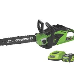 Greenworks GWGD40CS15K2 40V 1 X 2.0Ah Li-Ion Brushless Cordless 35cm Chainsaw