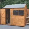 Forest 8' X 6' (Nominal) Reverse Apex Overlap Timber Shed With Base