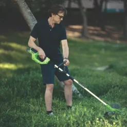 Greenworks GWG40LTK2 GWG40LTK2 40V 1 X 2.0Ah Li-Ion Cordless Line Trimmer -Forest Garden Shop 757KT A2