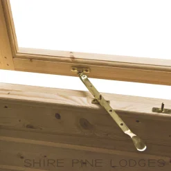 Shire Kinver 13' 6" X 17' 6" (Nominal) Apex Timber Log Cabin -Forest Garden Shop 76607 A4