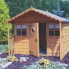 Shire Cubby 4&apos; X 5&apos; 6" (Nominal) Shiplap T&G Timber Playhouse -Forest Garden Shop 77861 P