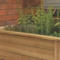 Forest Rectangular Garden Planter Natural Timber 1000 X 700 X 700mm -Forest Garden Shop 795KT A4