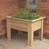 Forest Rectangular Garden Planter Natural Timber 1000 X 700 X 700mm -Forest Garden Shop 795KT P