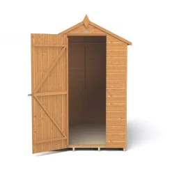 Forest Delamere 4&apos; X 6&apos; (Nominal) Apex Shiplap T&G Timber Shed With Base -Forest Garden Shop 796JR A3