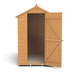 Forest Delamere 4&apos; X 6&apos; (Nominal) Apex Shiplap T&G Timber Shed With Base -Forest Garden Shop 796JR A4