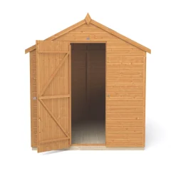 Forest Delamere 6&apos; X 7&apos; 6" (Nominal) Apex Shiplap T&G Timber Shed -Forest Garden Shop 810JR A2