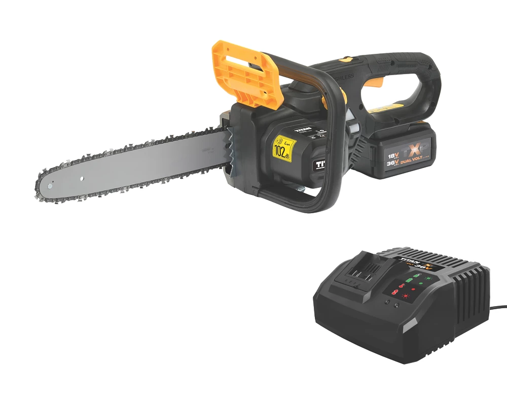 Titan TTT933CHN 36V 1 X 4.0Ah Li-Ion TXP Brushless Cordless 30cm Chainsaw 7 Titan TTT933CHN 36V 1 X 4.0Ah Li-Ion TXP Brushless Cordless 30cm Chainsaw - Image 5