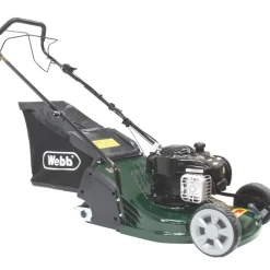 Webb RR17SP 43cm 140cc Self-Propelled Rotary Rear Roller Petrol Lawn Mower
