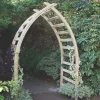 Forest Whitby 5&apos; X 8&apos; 6" (Nominal) Timber Arch -Forest Garden Shop 8273X P