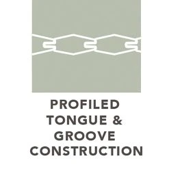 Forest Decibel Vertical Tongue & Groove Noise Reduction Fence Panels Natural Timber 6 X 6&apos; Pack Of 3 -Forest Garden Shop 8296X A3