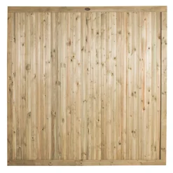 Forest Decibel Vertical Tongue & Groove Noise Reduction Fence Panels Natural Timber 6 X 6&apos; Pack Of 3