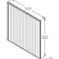 Forest Closeboard Fence Panels Golden Brown 6 X 5' Pack Of 9 -Forest Garden Shop 8670X A3