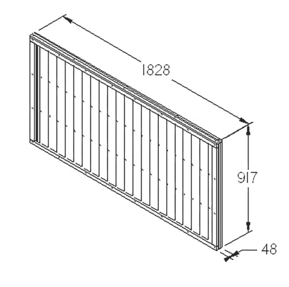 Forest Closeboard Fence Panels Golden Brown 6 X 3' Pack Of 3 6 Forest Closeboard Fence Panels Golden Brown 6 X 3' Pack Of 3 - Image 4
