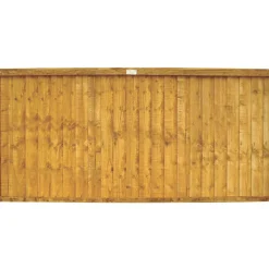 Forest Closeboard Fence Panels Golden Brown 6 X 3&apos; Pack Of 3