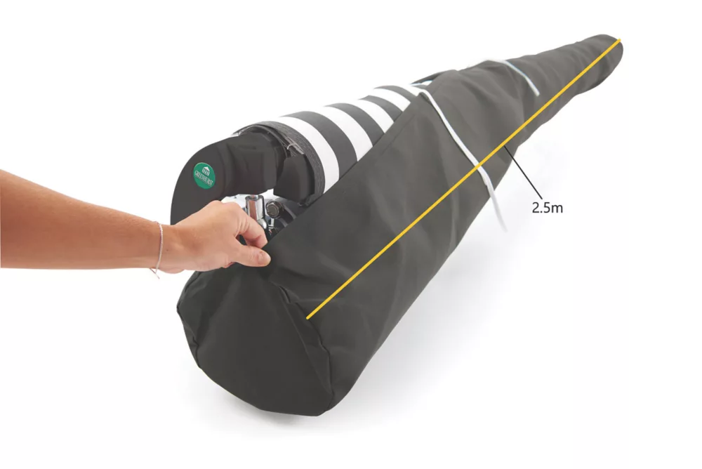 Greenhurst Awning Cover Grey 2.5m 4 Greenhurst Awning Cover Grey 2.5m - Image 2