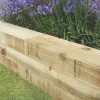 Forest Landscaping Sleepers Natural Timber 2.4m 5 Pack -Forest Garden Shop 899JG P