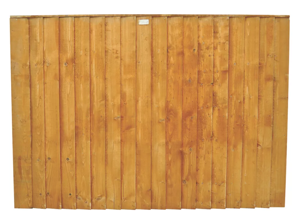 Forest Feather Edge Fence Panels Golden Brown 6 X 3' Pack Of 4 3 Forest Feather Edge Fence Panels Golden Brown 6 X 3' Pack Of 4