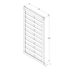 Forest Europa Plain Garden Gate 900 X 1800mm Natural Timber -Forest Garden Shop 907JG A3